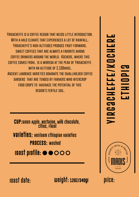 Ethiopia Yirgacheffe Kochere G1