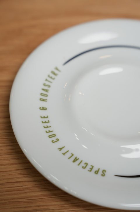 Lino Cappuccino Mug and Saucer